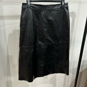 Black Gap Leather Skirt | size 6